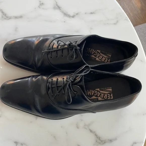 Salvatore Ferragamo | Shoes | Mens Black Lace Up Ferragamo  display picture 3